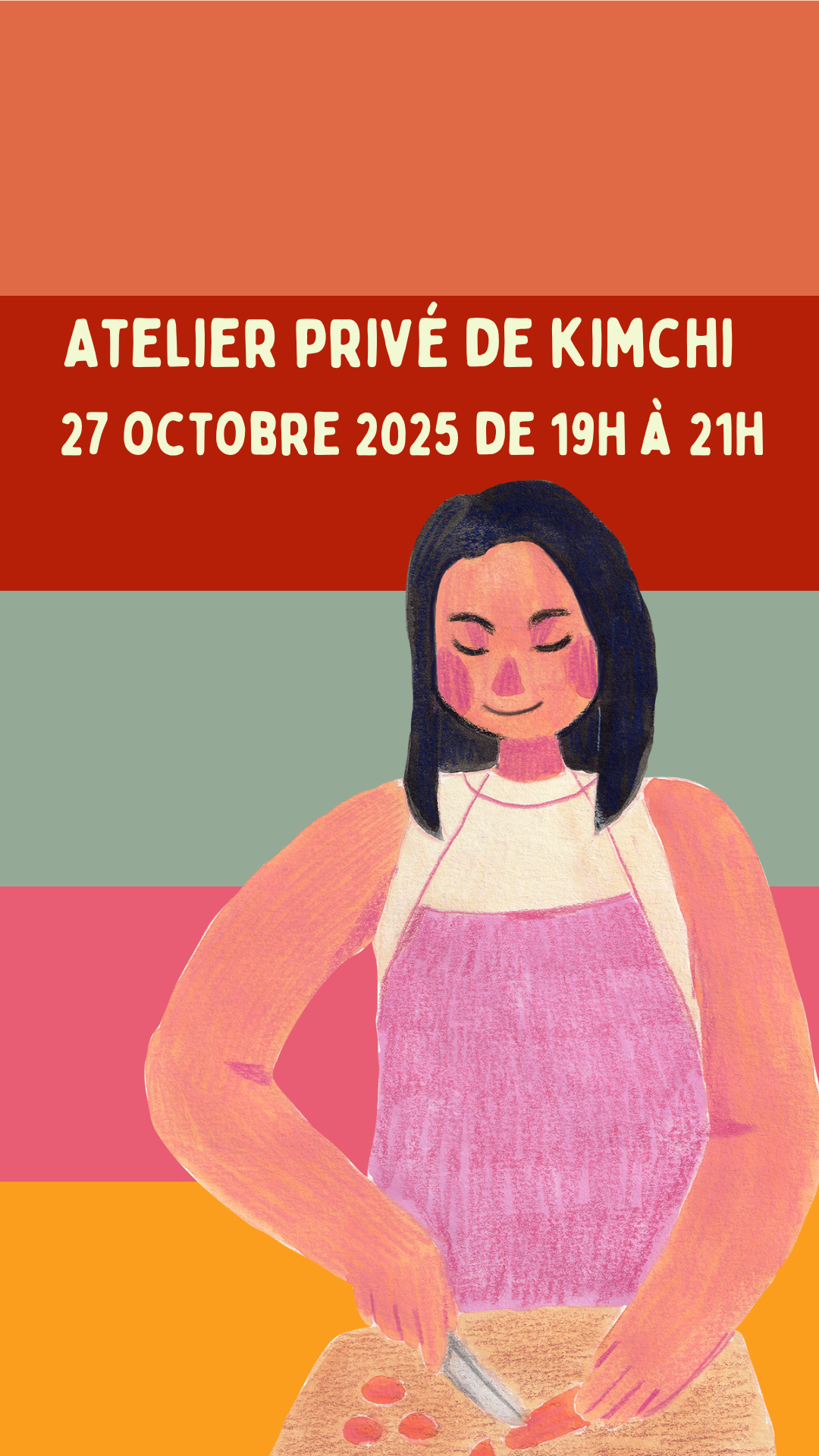 Atelier privé de kimchi  – 27 octobre 2025 de 19h à 21h