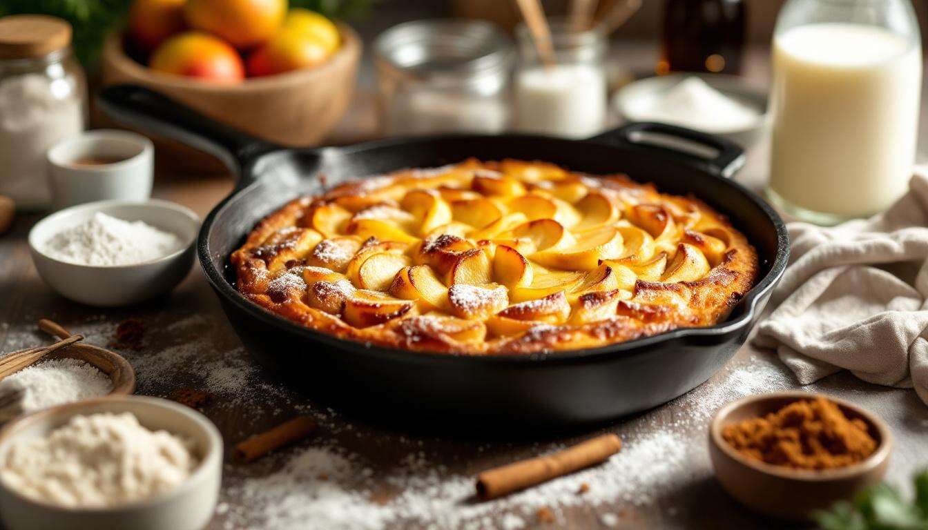 « Ce gâteau aux pommes à la poêle bluffe tout le monde : "On dirait qu'il sort d'une boulangerie" »