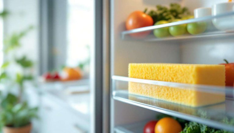 « Mettre une éponge dans le frigo ? L'astuce de grand-mère pour absorber l'humidité et les odeurs »