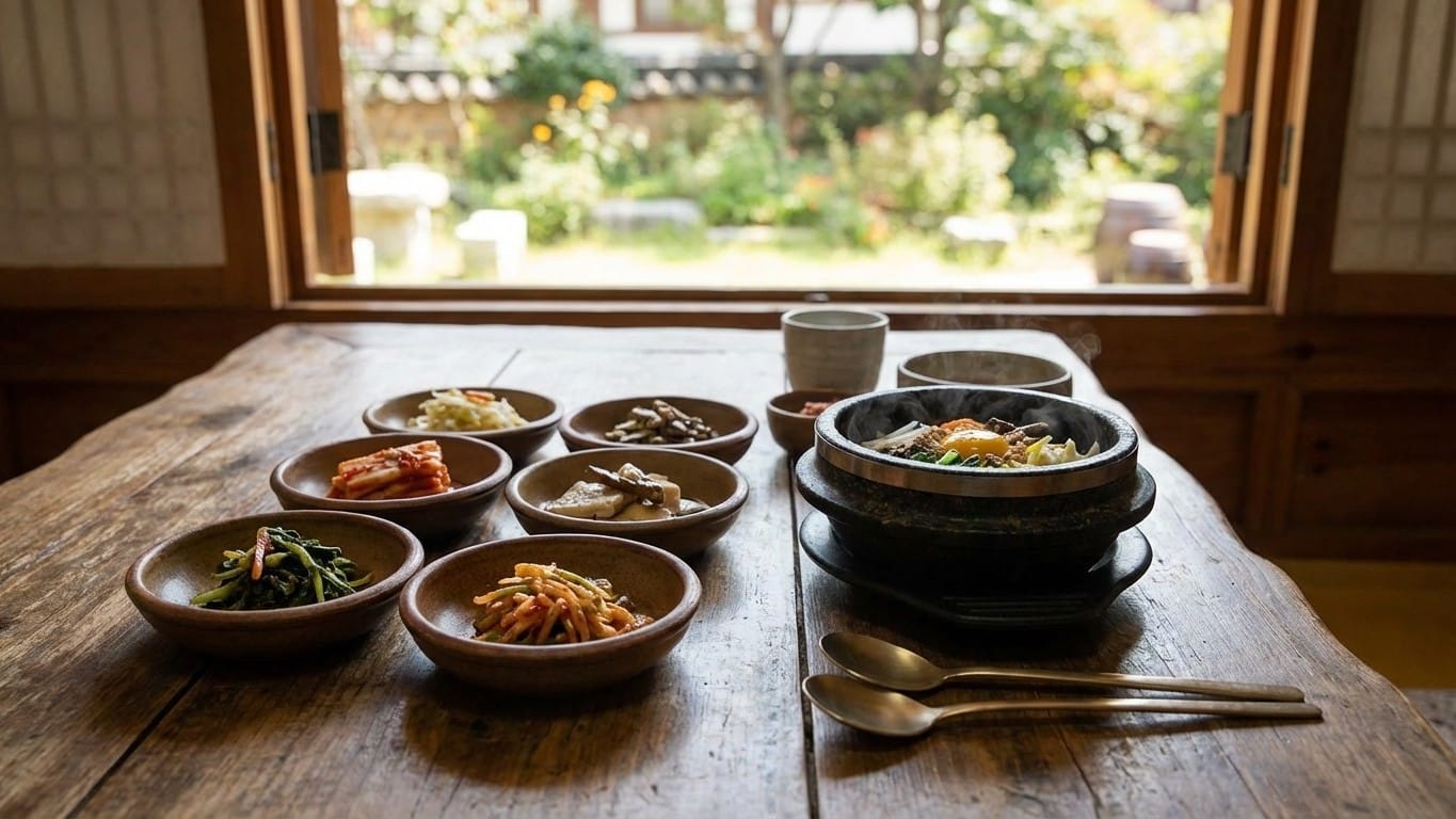 Soju et plats coréens : tableau des accords traditionnels revisités