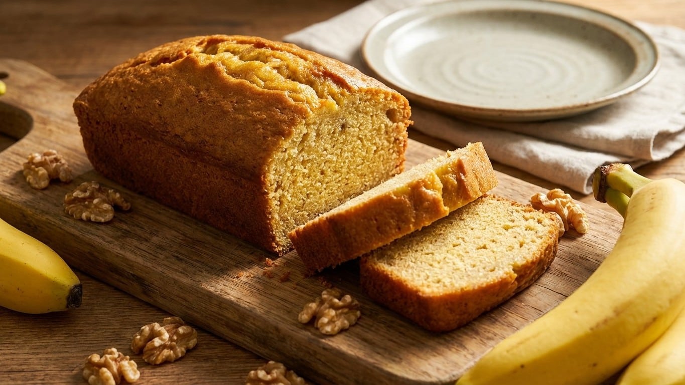Le gâteau à la banane qui transforme vos fruits trop mûrs en délice
