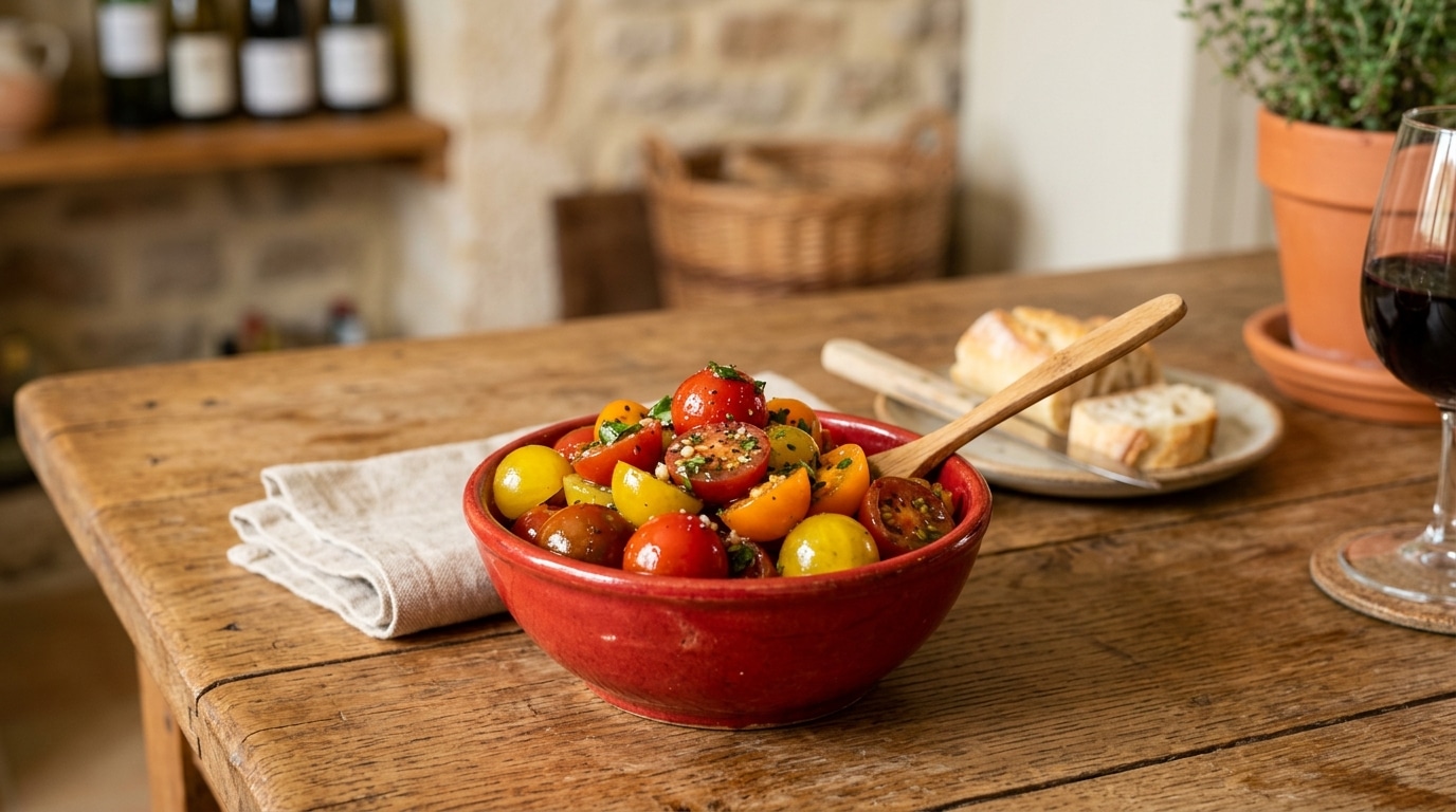 J’ai posé ce petit bol rouge sur la table à l’apéro et le paquet de chips est resté fermé toute la soirée