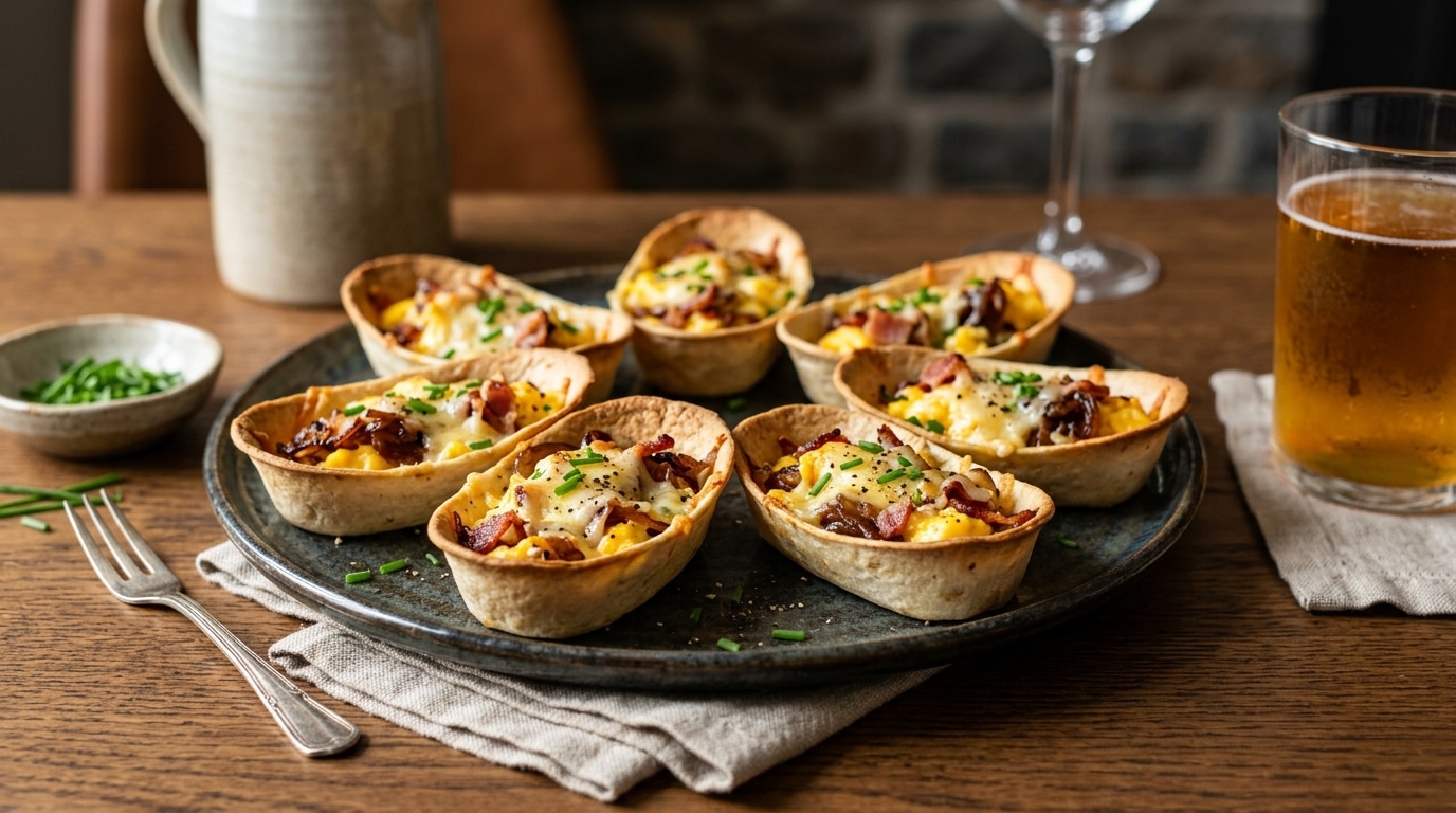 J’ai posé mes œufs cocotte lardons-oignons directement dans un contenant comestible : à la fin, mon plat était vide et propre