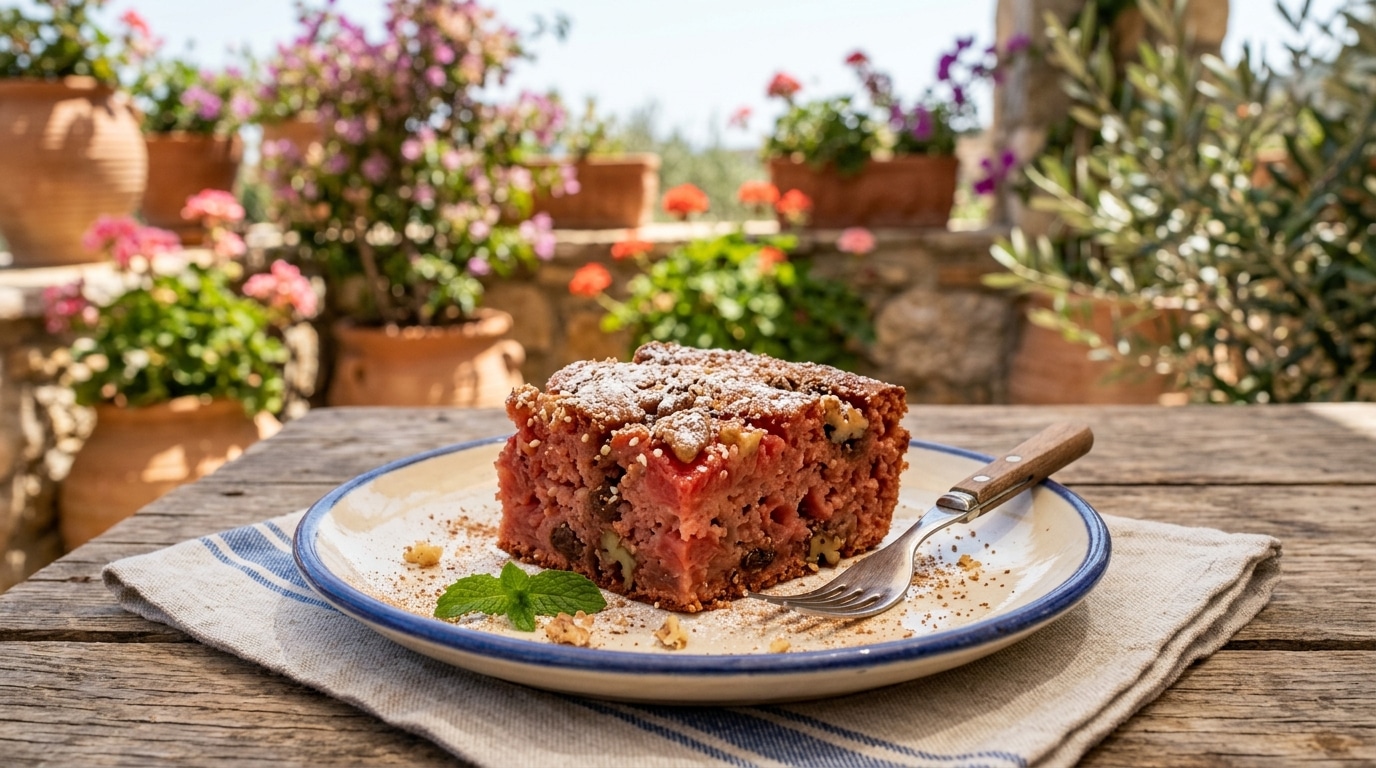 J’ai testé le gâteau d’été que les Grecs préparent avec le fruit qu’on mange toujours en tranches