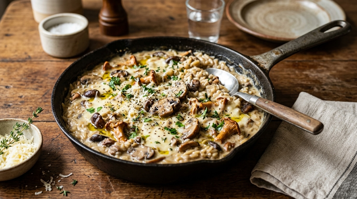 J’ai testé l’orzotto aux champignons et au comté : une seule casserole et personne n’a deviné le secret de l’onctuosité