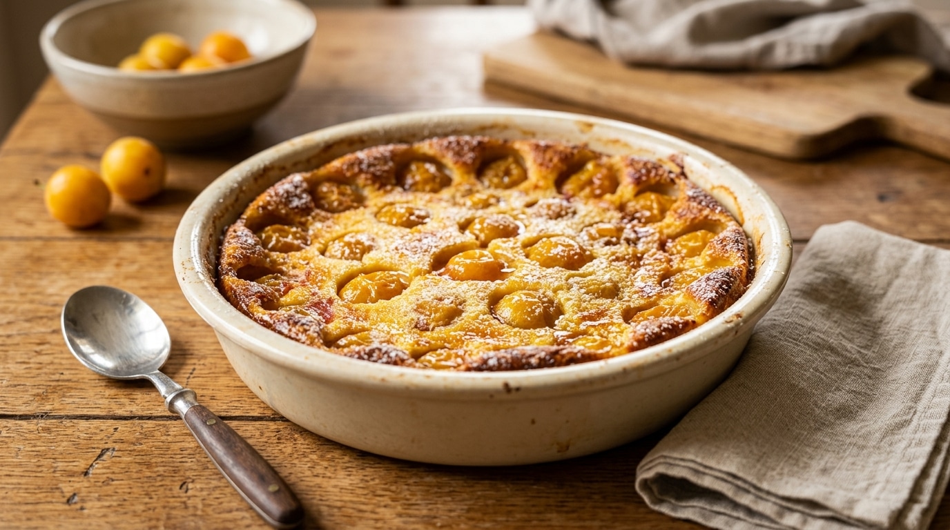 J’ai versé la pâte sur des mirabelles bien mûres : mes invités ont reposé leur cuillère et m’ont demandé la recette