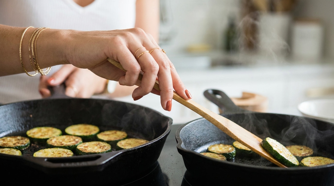 Ma grand-mère préparait toujours ses courgettes vingt minutes avant de les cuire : pas une goutte d’eau dans la poêle