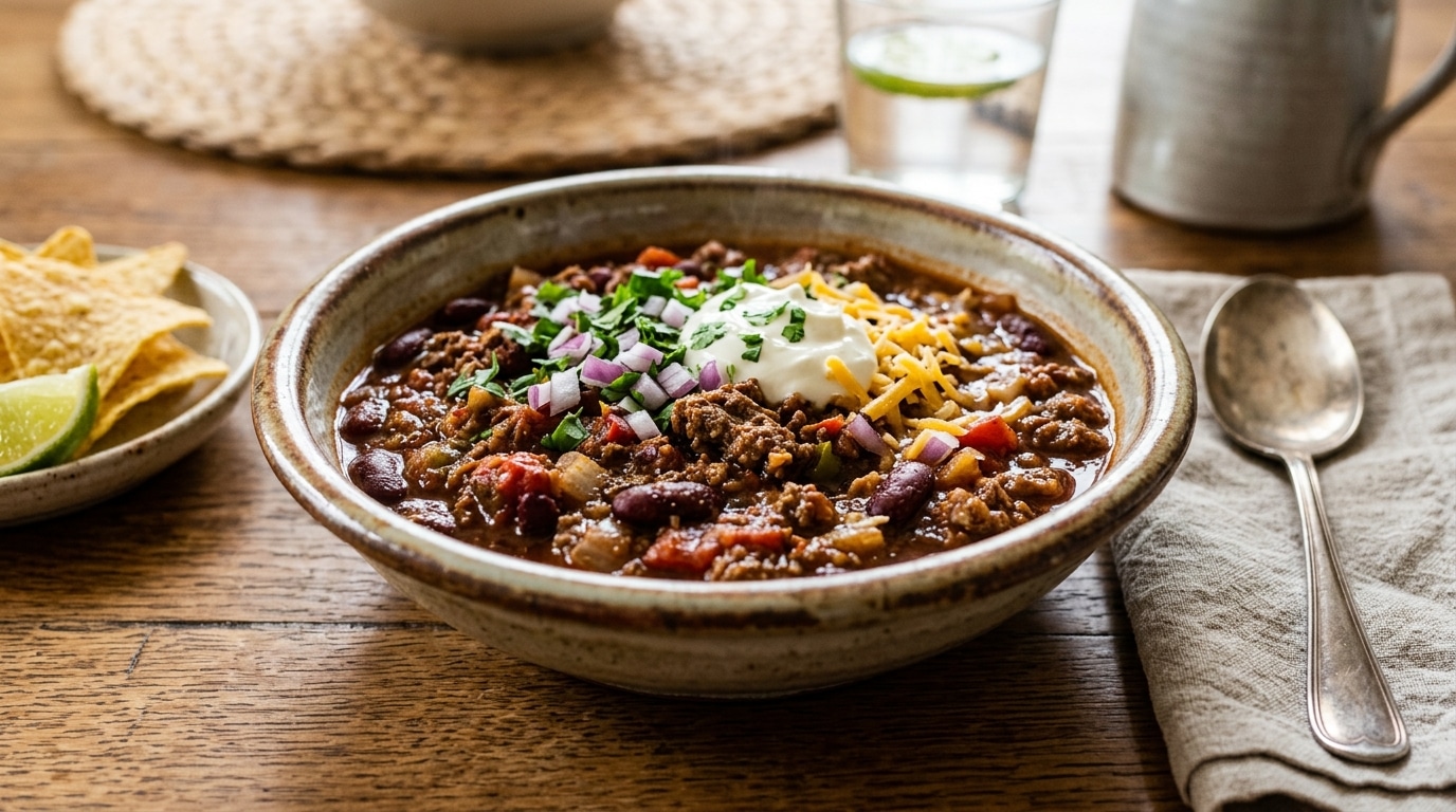 J’ai lancé mon chili con carne à 18 h sans rien surveiller : à table, personne n’a cru que c’était si simple
