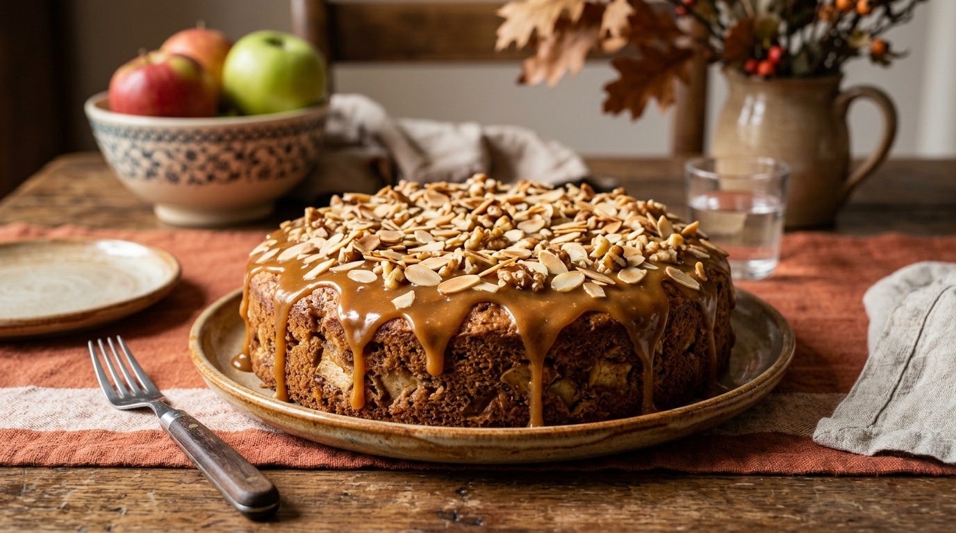 J’ai testé ce gâteau pomme-amandes un dimanche pluvieux : 35 minutes au four et il n’en restait rien à 17 heures