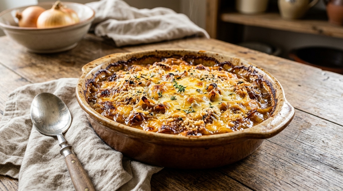 J’ai testé le gratin d’oignons doux à l’américaine : trois fromages et plus rien d’autre sur la table