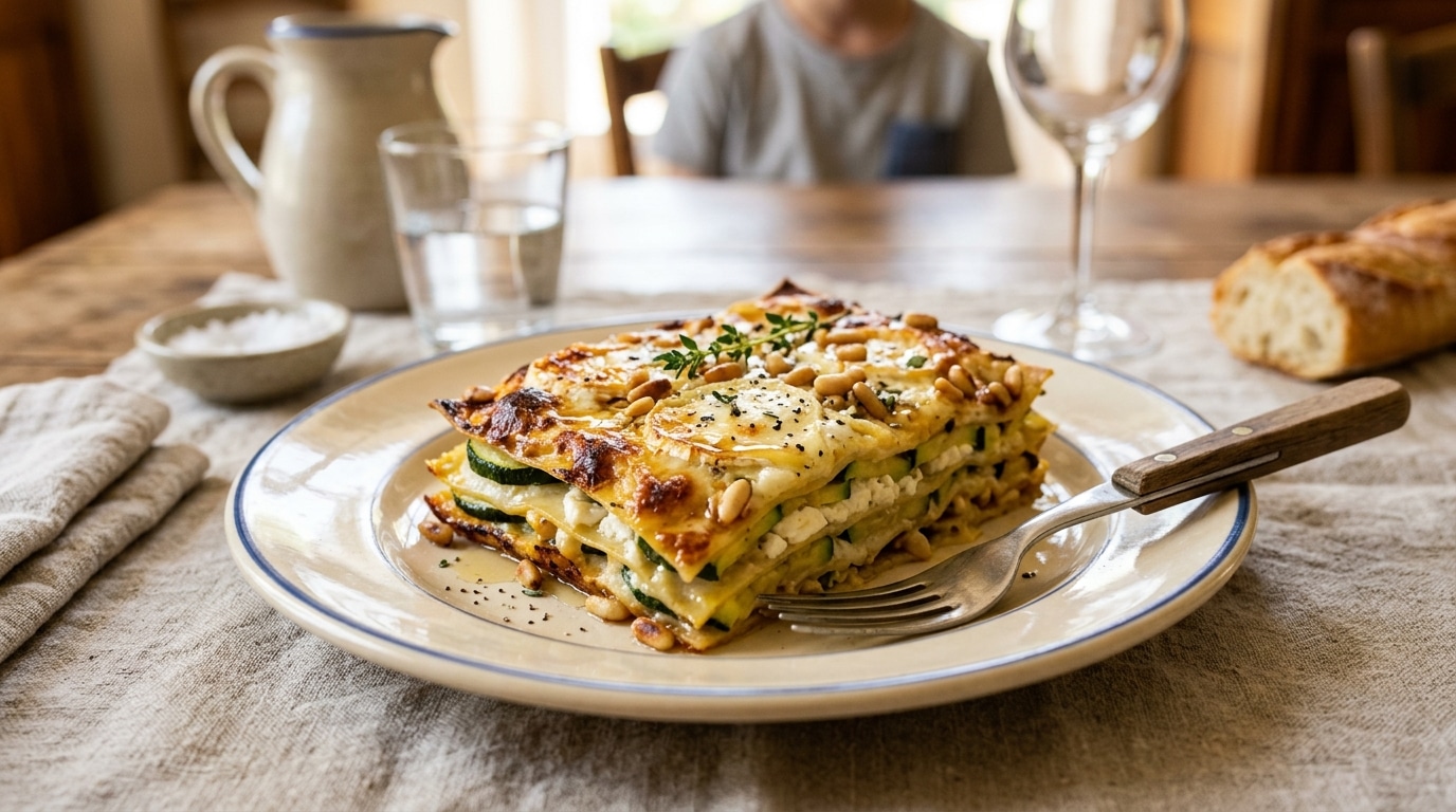 « Je ne fais plus de lasagnes à la viande » : cette version chèvre-miel-courgettes se prépare la veille