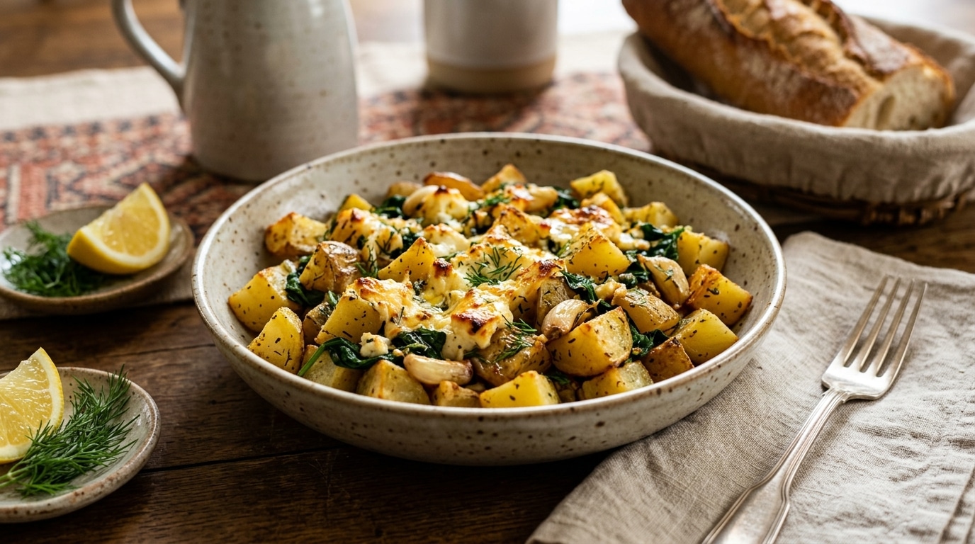 Ma belle-mère grecque glisse toujours quelque chose sous ses pommes de terre au four, et ce n&rsquo;est pas de l&rsquo;huile d&rsquo;olive