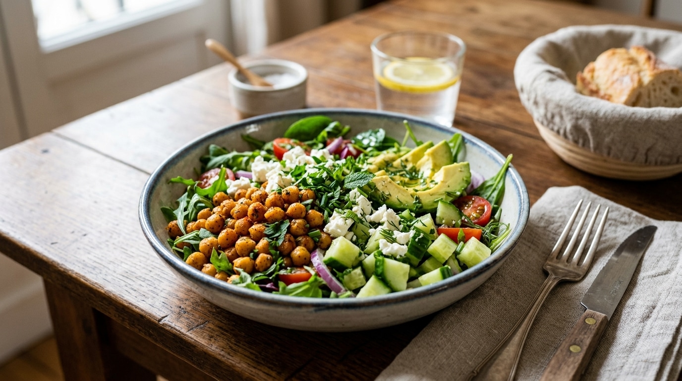 Ma mère fait toujours griller ses pois chiches avant de les ajouter à sa salade, et ce n’est pas pour le goût