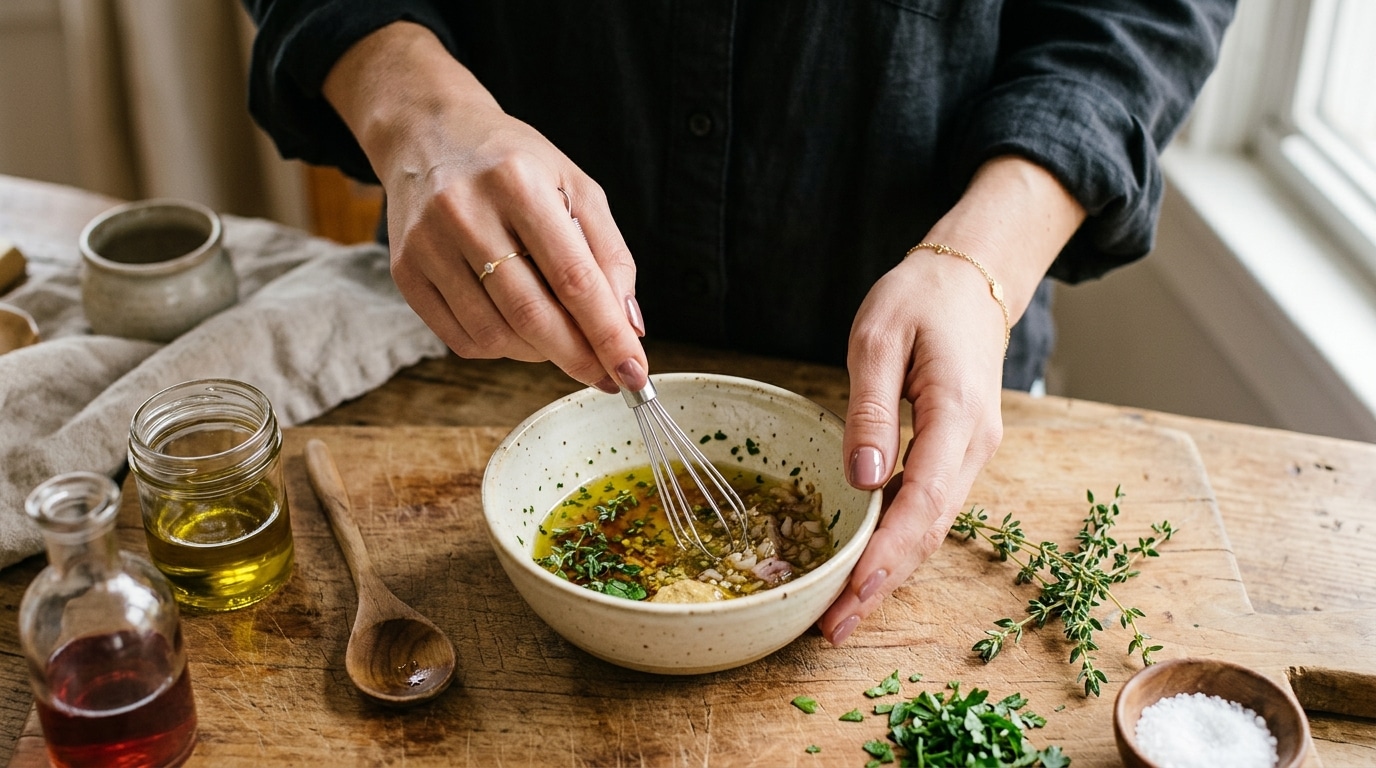 Ma tante rattrape toujours sa vinaigrette trop acide en deux secondes et ce n’est pas avec du vinaigre en moins