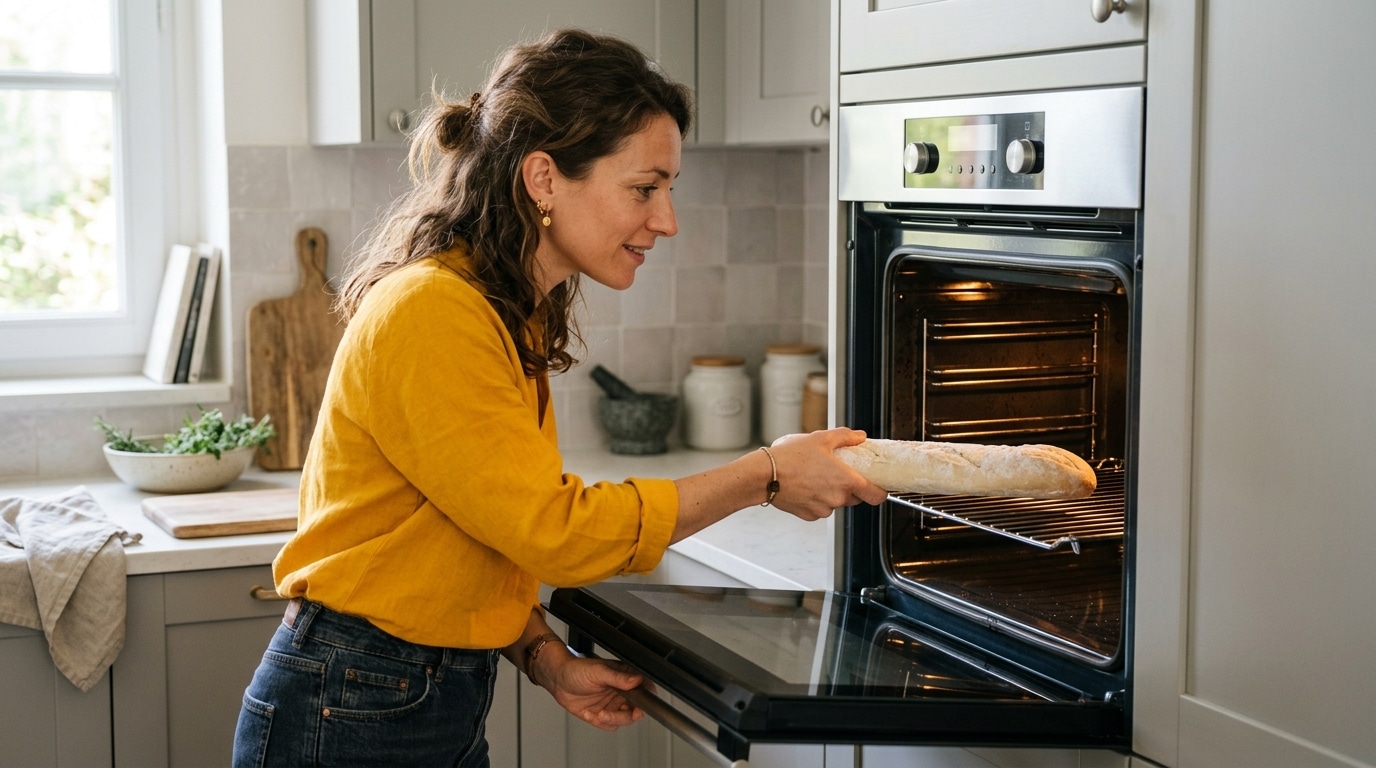 Mon boulanger fait toujours passer sa baguette congelée sous le robinet avant le four, et ce n’est pas un accident