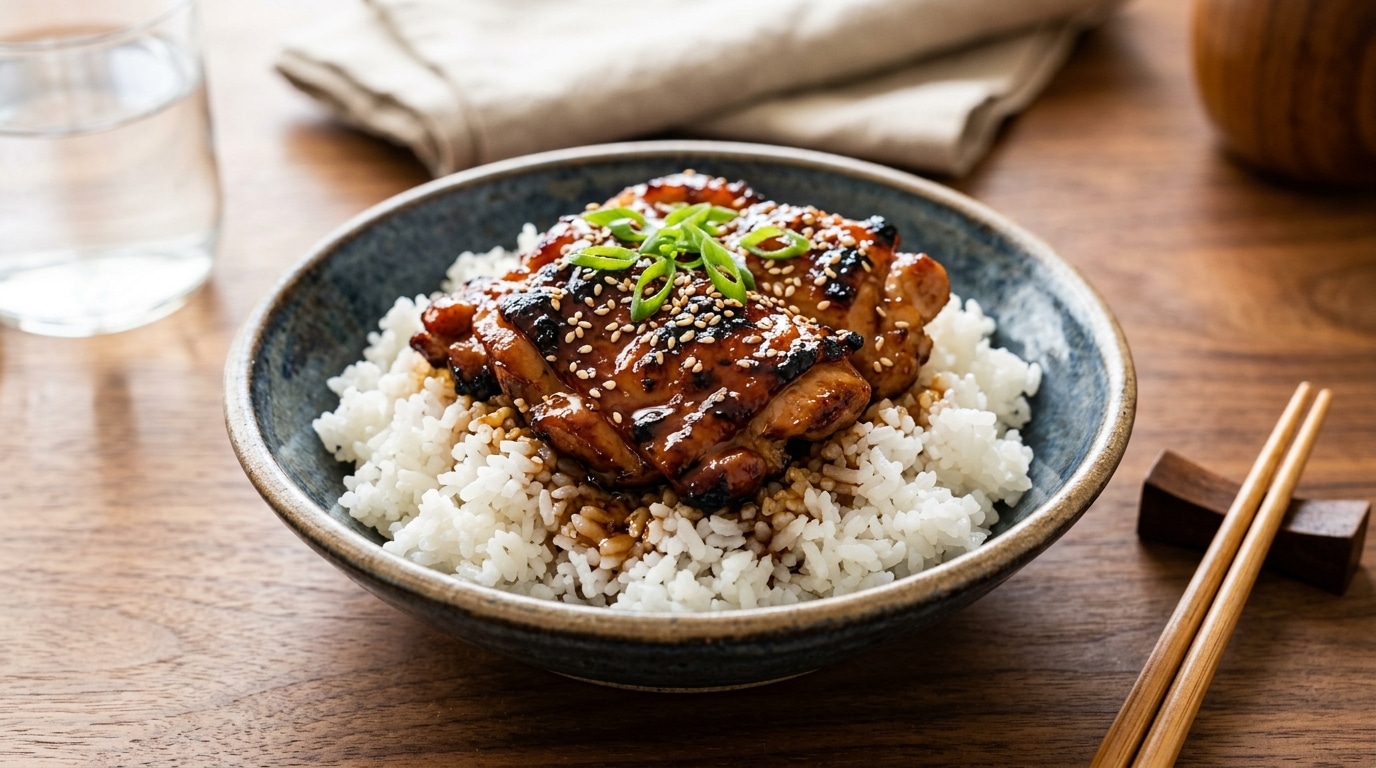 Mon voisin japonais ajoute toujours sa sauce en toute fin de cuisson pour son poulet teriyaki et ce n&rsquo;est pas pour gagner du temps