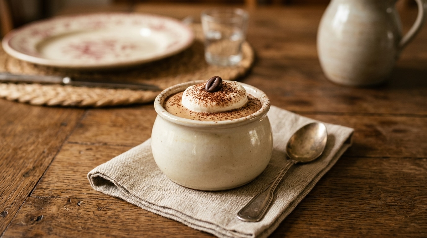 Tout le monde jette le reste de café du matin : chez moi, il devient une crème dessert onctueuse