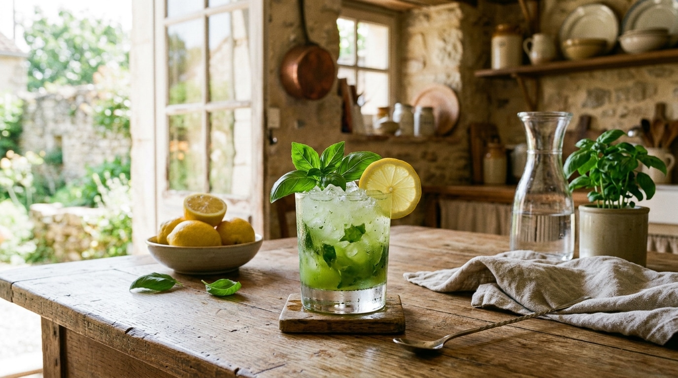 Un jour, un cocktail : Gin Basil Smash de rentrée, j&rsquo;ai préparé le mien de travers pendant des années jusqu&rsquo;à ce qu&rsquo;un barman me montre ce qu&rsquo;il fait avec sa glace