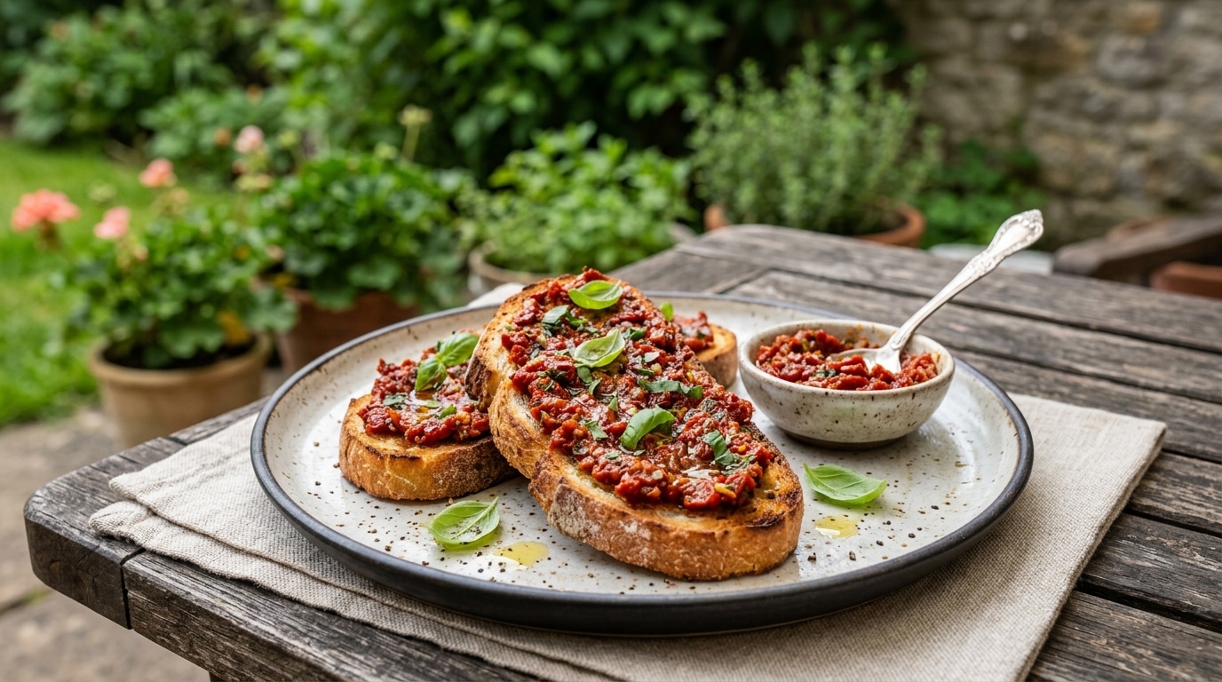 « Zéro cuisson et prêt en 5 minutes » : cette tartinade rouge est devenue mon réflexe de l’apéro