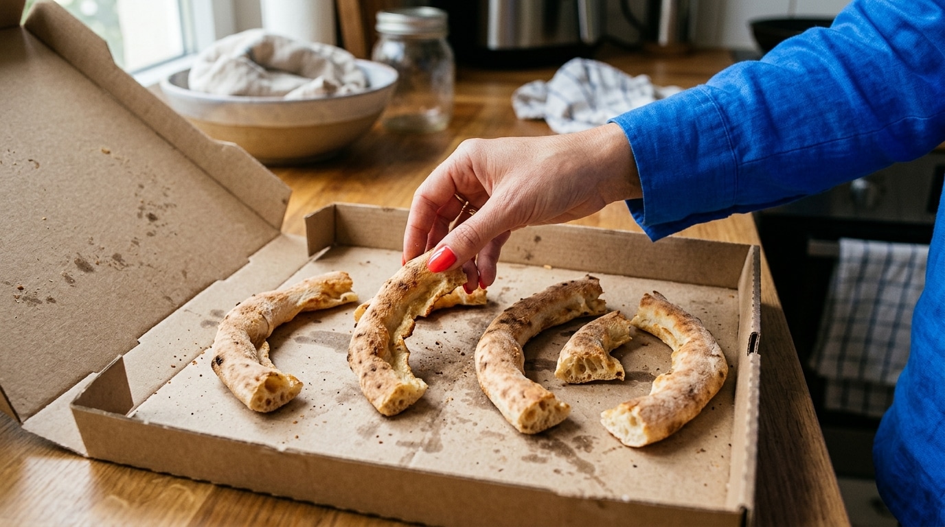 « Zéro gaspillage et ultra croustillant » : ce que je fais de mes croûtes de pizza est devenu mon réflexe du lundi